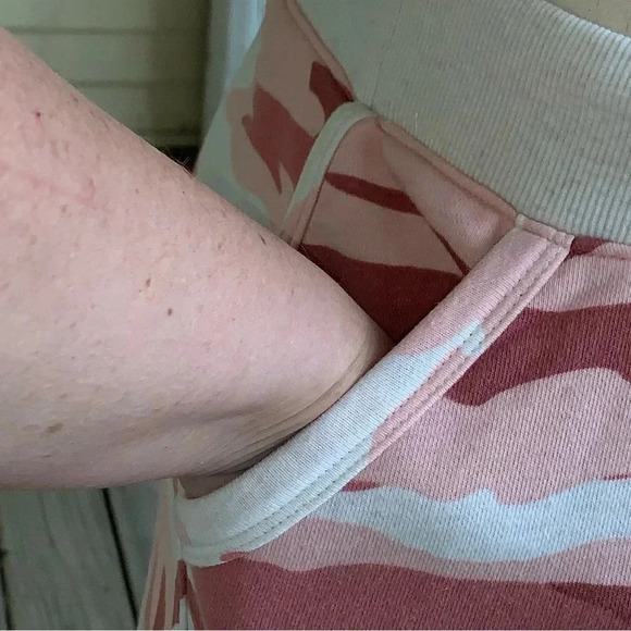 Talbots Camo Classic French Terry Skirt XL Pink Athleisure Fleece Athletic - Picture 7 of 10